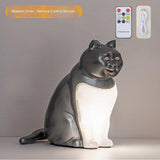 Darrahopens Home & Garden > Lighting > Table Lamps Silver Lucky Cat Rechargeable Desk Lamp with Sound and Aromatherapy Function Remote Control Eye Care Night Light for Local Home Bedroom and Modern Living Areas
