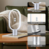 Darrahopens Home & Garden > Lighting > Table Lamps Silver Magnetic Balance LED Table Lamp: USB-Powered, Dimmable Eye-Care Light with Award-Winning Design for Australian Homes & Offices