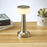 Darrahopens Home & Garden > Lighting > Table Lamps Silver Rechargeable Acrylic Shade UFO Table Lamp Touch Control LED Bedside Night Light, Cordless Ambient Desk Lamp for Bedroom Living Room Camping
