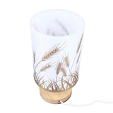Darrahopens Home & Garden > Lighting > Table Lamps Small Table Lamp for Bedroom Dimmable LED Bedside Lamps Solid Wood USB Night Stand Lamp with Wheat Spike Lampshade Eye Caring In Australia - Darrahopens