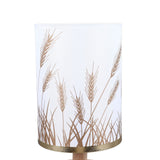 Darrahopens Home & Garden > Lighting > Table Lamps Small Table Lamp for Bedroom Dimmable LED Bedside Lamps Solid Wood USB Night Stand Lamp with Wheat Spike Lampshade Eye Caring In Australia - Darrahopens