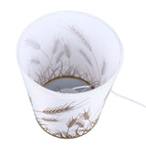 Darrahopens Home & Garden > Lighting > Table Lamps Small Table Lamp for Bedroom Dimmable LED Bedside Lamps Solid Wood USB Night Stand Lamp with Wheat Spike Lampshade Eye Caring In Australia - Darrahopens