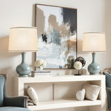 Darrahopens Home & Garden > Lighting > Table Lamps VEVOR Lamp Shade 2 Set, 29 cm Top x 32 cm Bottom x 24.5 cm High (Spider Fitter), Medium Lampshade with Harp, Replacement Lamp Shade for Table & Floor Lamps Pendant Lights, Light Linen with Black Edge