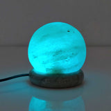 Darrahopens Home & Garden > Lighting USB Colour Changing Salt Himalayan Lamp - Ball Sphere Shape Pink Rock LED Light