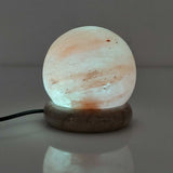 Darrahopens Home & Garden > Lighting USB Colour Changing Salt Himalayan Lamp - Ball Sphere Shape Pink Rock LED Light