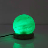 Darrahopens Home & Garden > Lighting USB Colour Changing Salt Himalayan Lamp - Ball Sphere Shape Pink Rock LED Light