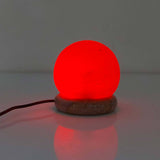 Darrahopens Home & Garden > Lighting USB Colour Changing Salt Himalayan Lamp - Ball Sphere Shape Pink Rock LED Light
