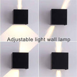 Darrahopens Home & Garden > Lighting > Wall Lights 12W LED Wall Light 3000K Adjustable Beam Angle IP65 Waterproof Warm White