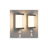 Darrahopens Home & Garden > Lighting > Wall Lights 2 Pack Wall Light with Motion Sensor, LED 18W 3000K 1200 Lumens, IP65 Waterproof