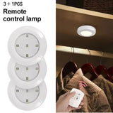 Darrahopens Home & Garden > Lighting > Wall Lights 3 LED Light Set with Remote - Cool White for Cabinets & Displays