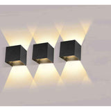 Darrahopens Home & Garden > Lighting > Wall Lights 3 Pack 12W LED Wall Lights Adjustable Beam Angle IP65 Waterproof 2700-3000K Warm White
