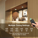 Darrahopens Home & Garden > Lighting > Wall Lights 3 Pack Smart Under Cabinet Lights Hardwired,Dimmable LED Light for Kitchen Under Cabinet with Alexa Google Remote APP Control for Under Counter Lights for Cabinet Closets(Cold White)