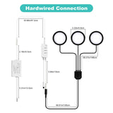 Darrahopens Home & Garden > Lighting > Wall Lights 3 Pack Smart Under Cabinet Lights Hardwired,Dimmable LED Light for Kitchen Under Cabinet with Alexa Google Remote APP Control for Under Counter Lights for Cabinet Closets(Warm White)