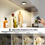 Darrahopens Home & Garden > Lighting > Wall Lights 3 Pack Smart Under Cabinet Lights Hardwired,Dimmable LED Light for Kitchen Under Cabinet with Alexa Google Remote APP Control for Under Counter Lights for Cabinet Closets(Warm White)