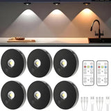 Darrahopens Home & Garden > Lighting > Wall Lights 6 Lights LED Rechargeable Slim Cabinet Light, 2cm, Remote Control, Magnetic Mount
