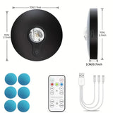 Darrahopens Home & Garden > Lighting > Wall Lights 6 Lights LED Rechargeable Slim Cabinet Light, 2cm, Remote Control, Magnetic Mount