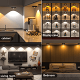 Darrahopens Home & Garden > Lighting > Wall Lights 6 Lights LED Rechargeable Slim Cabinet Light, 2cm, Remote Control, Magnetic Mount