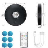 Darrahopens Home & Garden > Lighting > Wall Lights 6 Lights LED Rechargeable Slim Cabinet Light, 2cm, Remote Control, Magnetic Mount