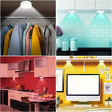 Darrahopens Home & Garden > Lighting > Wall Lights 6 Pack RGBW LED Cabinet Lights, Remote Control, Battery Powered