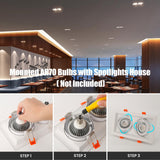 Darrahopens Home & Garden > Lighting > Wall Lights AR70 LED Light Bulb BA15D B15 Base, AC/DC12V Input, 7W 500lm for Home Household Commercial Lighting, 50W Halogen Lamp Replacement(Warm White,4 Pack)