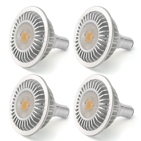 Darrahopens Home & Garden > Lighting > Wall Lights AR70 LED Light Bulb BA15D B15 Base, AC/DC12V Input, 7W 500lm for Home Household Commercial Lighting, 50W Halogen Lamp Replacement(Warm White,4 Pack)