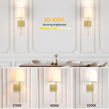 Darrahopens Home & Garden > Lighting > Wall Lights Battery Operated Wall Sconce, 5000mAh Rechargeable Dimmable RGB Wall Sconce Set of 2 with Remote, 3 Color Temperature Indoor Battery Powered Wall Lamp Light for Bedroom Living Room