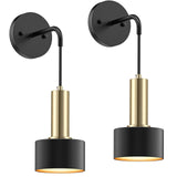 Darrahopens Home & Garden > Lighting > Wall Lights Battery Operated Wall Sconce Set of 2, Dimmable RGB Wall Sconce with Remote Indoor Battery Powered Wall Lamp Light for Bedroom Living Room