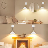 Darrahopens Home & Garden > Lighting > Wall Lights Battery Operated Wall Sconce, Wireless Wall Lights Set of 2, 13 RGB Colors Dimmable Battery Powered Wall Lamp with Remote, Memory Function, Timer for Bedroom, Living Room