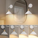 Darrahopens Home & Garden > Lighting > Wall Lights Battery Operated Wall Sconce, Wireless Wall Lights Set of 2, 13 RGB Colors Dimmable Battery Powered Wall Lamp with Remote, Memory Function, Timer for Bedroom, Living Room