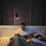 Darrahopens Home & Garden > Lighting > Wall Lights Battery Operated Wall Sconces Set of 2, Swing Arm Wall Lamp with Remote Control, Not Hardwired Led Wall Lamp Fixtures Dimmable Wall Light Decor for Bedroom Reading Living Room