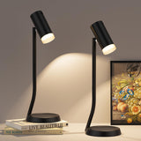 Darrahopens Home & Garden > Lighting > Wall Lights Cordless Table Lamps, Battery Operated Portable Table Light with Magnetic Adjustable Angle Head, 5000mAh Rechargeable Lamp with CCT Dimming for Patio Party Restaurant Dining Home 2 Packs