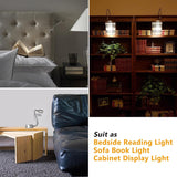 Darrahopens Home & Garden > Lighting > Wall Lights Dimmable Bedside Lamp, Minimalist LED Bedside Reading Lamp, Headboard Wall Mounted with USB Charger (Matte Black)