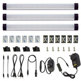 Darrahopens Home & Garden > Lighting > Wall Lights Dimmable Led Under Cabinet Lighting Bar Linkable Kits with Rocker Switch Under Counter Kitchen,Showcase,Shelf Lighting(3 Panel Kits Warm White)