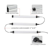 Darrahopens Home & Garden > Lighting > Wall Lights Dimmable Led Under Cabinet Lighting Bar Linkable Kits with Rocker Switch Under Counter Kitchen,Showcase,Shelf Lighting(3 Panel Kits Warm White)
