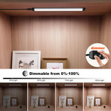 Darrahopens Home & Garden > Lighting > Wall Lights Dimmable Led Under Cabinet Lighting Bar Linkable Kits with Rocker Switch Under Counter Kitchen,Showcase,Shelf Lighting(3 Panel Kits Warm White)