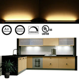 Darrahopens Home & Garden > Lighting > Wall Lights Dimmable Led Under Cabinet Lighting Bar Linkable Kits with Rocker Switch Under Counter Kitchen,Showcase,Shelf Lighting(6 Panel Kits Cold White)