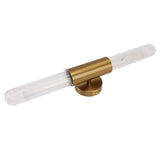 Darrahopens Home & Garden > Lighting > Wall Lights Gold Wall Sconce Light Fixture with 2 Glass Lampshade LED Bathroom Vanity Light Wall Mount Lamp for Bathroom Bedroom 85‑265V In Australia - Darrahopens