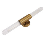 Darrahopens Home & Garden > Lighting > Wall Lights Gold Wall Sconce Light Fixture with 2 Glass Lampshade LED Bathroom Vanity Light Wall Mount Lamp for Bathroom Bedroom 85‑265V In Australia - Darrahopens