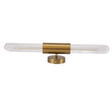 Darrahopens Home & Garden > Lighting > Wall Lights Gold Wall Sconce Light Fixture with 2 Glass Lampshade LED Bathroom Vanity Light Wall Mount Lamp for Bathroom Bedroom 85‑265V In Australia - Darrahopens