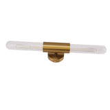 Darrahopens Home & Garden > Lighting > Wall Lights Gold Wall Sconce Light Fixture with 2 Glass Lampshade LED Bathroom Vanity Light Wall Mount Lamp for Bathroom Bedroom 85‑265V In Australia - Darrahopens