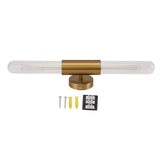 Darrahopens Home & Garden > Lighting > Wall Lights Gold Wall Sconce Light Fixture with 2 Glass Lampshade LED Bathroom Vanity Light Wall Mount Lamp for Bathroom Bedroom 85‑265V In Australia - Darrahopens