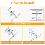 Darrahopens Home & Garden > Lighting > Wall Lights Hardwired Picture Light for Wall Black,14 inch Night Light LED Wall Sconces for Pictures,Dart Board Lights Wall Lights for Dartboard Mirror Frame Gallery