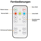 Darrahopens Home & Garden > Lighting > Wall Lights LED Battery Operated Lamps for Indoor Wall Light, E27, Remote Control and Touch Control CCT with E27 and Iron Piece for Living Room, Bedroom, Staircase, Hallway, Wireless Wall Light, Pack of 2