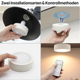 Darrahopens Home & Garden > Lighting > Wall Lights LED Battery Operated Lamps for Indoor Wall Light, E27, Remote Control and Touch Control CCT with E27 and Iron Piece for Living Room, Bedroom, Staircase, Hallway, Wireless Wall Light, Pack of 2