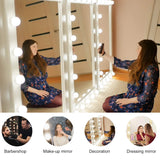Darrahopens Home & Garden > Lighting > Wall Lights LED Makeup Vanity Lights with 14 Dimmable Light Bulbs, Hollywood Style Cosmetic Mirror Lights, USB Cable, 3 Color Modes for Dressing Room Tabletop Bedroom