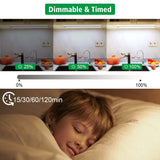 Darrahopens Home & Garden > Lighting > Wall Lights Led Under Cupboard Kitchen Lights, Dimmable Bar Cupboard Lights with Remote Control for Wardrobe,Cupboards, Closets, Display Cabinets（Natural White,2 Pack）