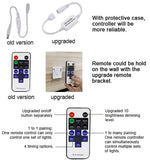 Darrahopens Home & Garden > Lighting > Wall Lights Linkable Under Cabinet LED Lighting 12V Dimmable Puck Lights Hardwired with Wireless RF Remote Control for Kitchen Mood Lighting(4 Lights, Warm White)