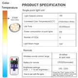 Darrahopens Home & Garden > Lighting > Wall Lights Linkable Under Cabinet LED Lighting 12V Dimmable Puck Lights Hardwired with Wireless RF Remote Control for Kitchen Mood Lighting(8 Lights, Warm White)