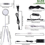 Darrahopens Home & Garden > Lighting > Wall Lights Linkable Under Cabinet LED Lighting 12V Dimmable Puck Lights with Wireless RF Remote Control, Hardwired & Wall Plug in for Kitchen Mood Lighting,Daylight White