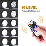Darrahopens Home & Garden > Lighting > Wall Lights Linkable Under Cabinet LED Lighting 12V Slim Aluminum Dimmable Puck Lights Direct Wired with RF Remote Control for Kitchen Lighting(6pack,Daylight White)